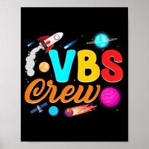 Vbs Crew Vacation Bible School 2026 Space Poster