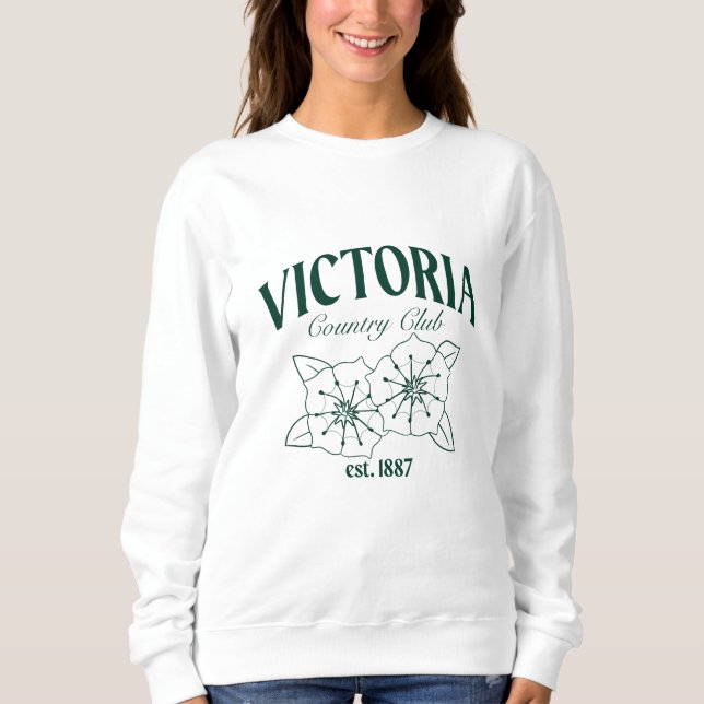 VCC Logo by Haley - Green Sweatshirt (Front)