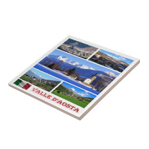 VDA005  VALLE D'AOSTA, Mosaic, Italy, Tile