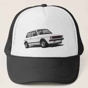 VDUB Wagen Golf GTI MK1 white trucker hat