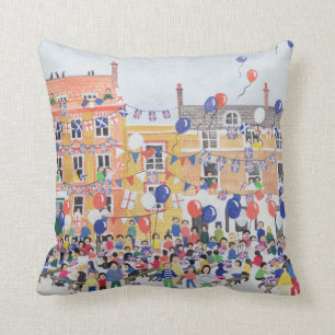 VE Day Celebrations 1995 Throw Pillow