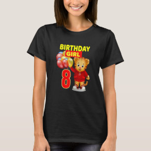 Vebyhogh  Daniel Tiger 8 Yr Old Birthday Girl T-Shirt