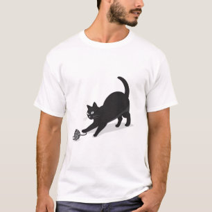 Vecteur de chat minimal Amusant T-shirt design