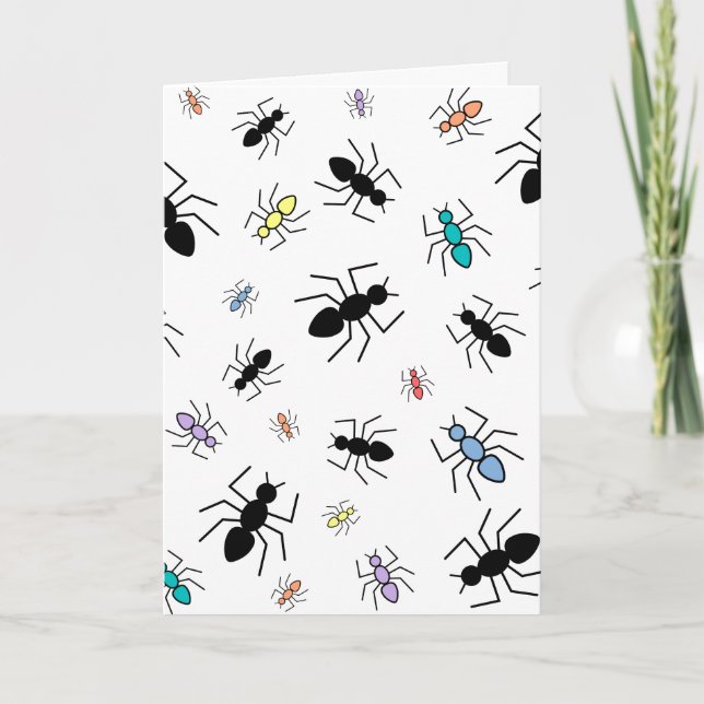 Vector Ant Collage Card (Front)