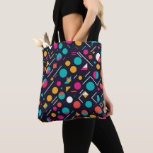 Vector Art Tote Bag: Bold Colours and Crisp Lines