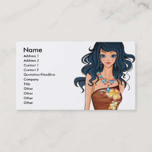 Vector_Beauties_-0005, Name, Address 1, Address... Business Card
