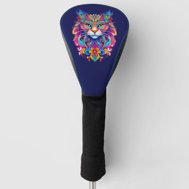 Vector Cat Golf Head Cover (Front)
