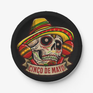 Vector cinco de mayo illustration paper plate