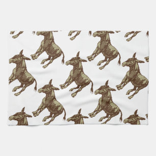 Vector Donkey Kitchen Towel