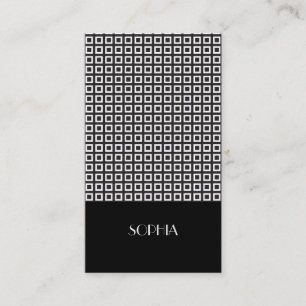 Vector Elegant Patterned Professional Business Card