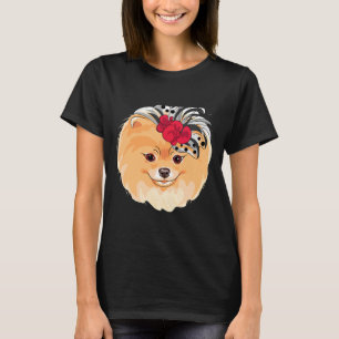 Vector Fashion Dog Pomeranian Breed Smiling Active T-Shirt