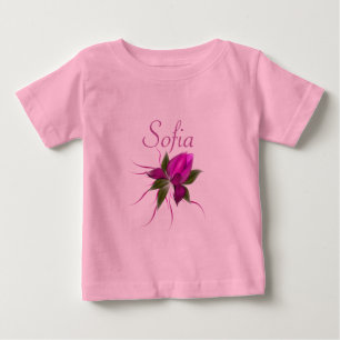 Vector Flower Personalized Baby T-Shirt