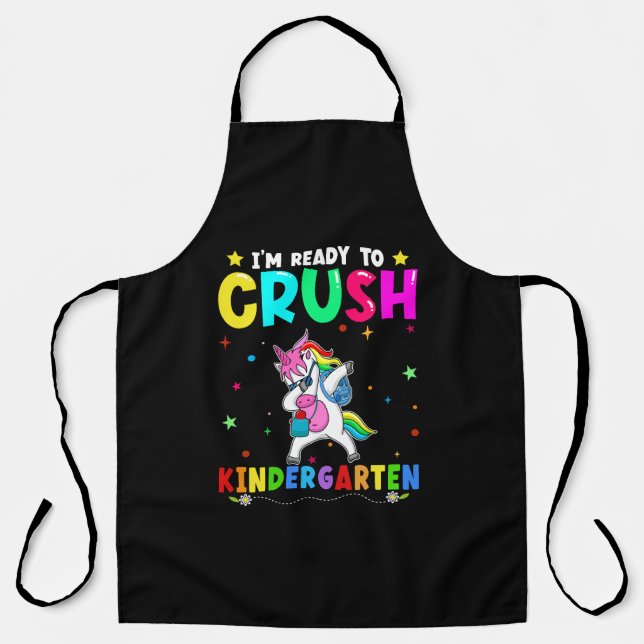 Vector grandma of the birthday unicorn t shirt des apron (Front)