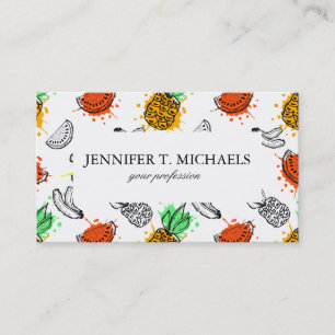Vector Graphic Seamless Pattern Business Card