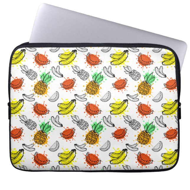 Vector Graphic Seamless Pattern Laptop Sleeve (Front)