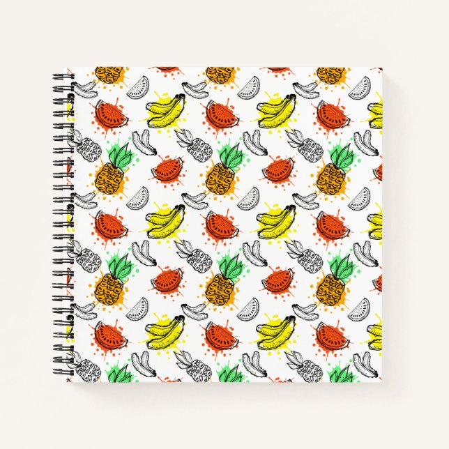 Vector Graphic Seamless Pattern Notebook (Front)