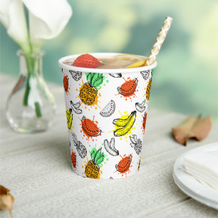 Vector Graphic Seamless Pattern Paper Cups