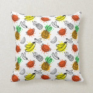 Vector Graphic Seamless Pattern Throw Pillow