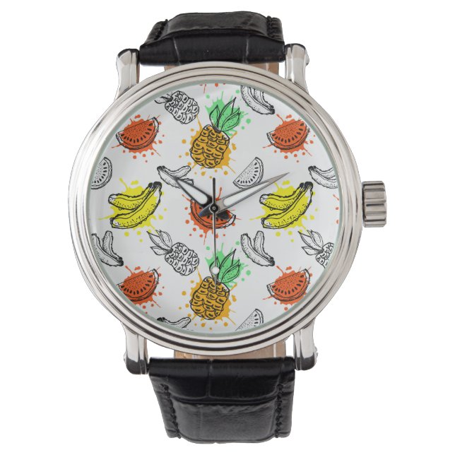 Vector Graphic Seamless Pattern Watch (Front)