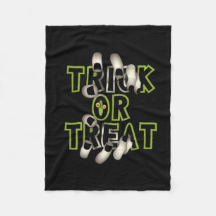 Vector halloween party fleece blanket