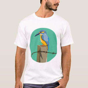 Vector kingfisher NZ bird T-Shirt