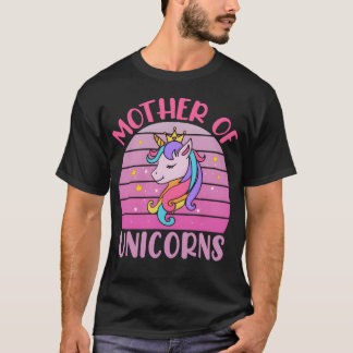 Vector mother of unicorns mother quote typographic T-Shirt