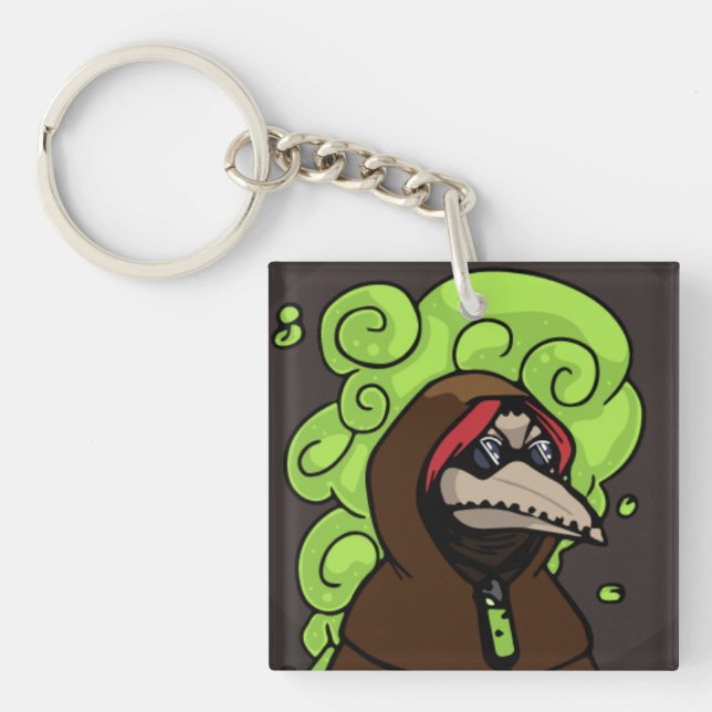 Vector Plague Mask Tox Keychain (Front)