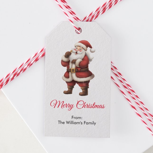Vector Santa Claus Gift Tags (Creator Uploaded)