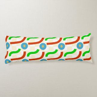 Vector shapes seamless pattern body pillow
