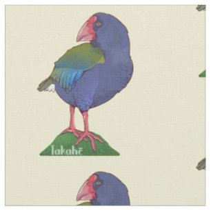 Vector takahe New Zealand Bird Fabric