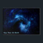 Vectors Acrylic Print<br><div class="desc">Space, one million light-years from Earth. Stars and nebulae in the dark void. Customize by adding your own text.</div>
