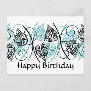 Vectors - Happy Birthday - Customized Postcard