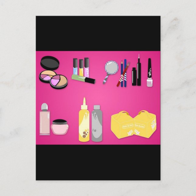 vectorvaco_makeup_set_09102801_large postcard (Front)