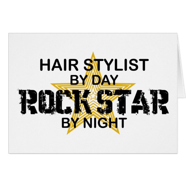 Vedette du rock de coiffeur par nuit (Devant horizontal)