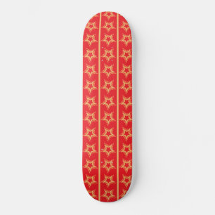 vedettes festives skateboard rouge