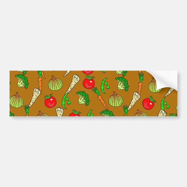 Veg Wallpaper Bumper Sticker (Front)