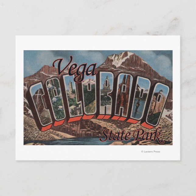 Vega State Park, Colorado - Large Letter Scenes Postcard (Front)