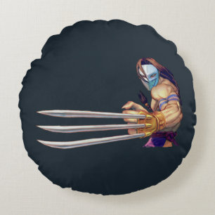 Vega With Claws Round Pillow