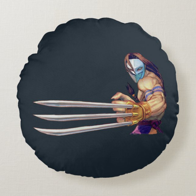 Vega With Claws Round Pillow (Front)