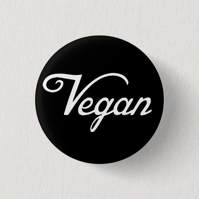 Vegan 1 Inch Round Button (Front)