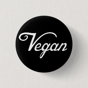 Vegan 1 Inch Round Button