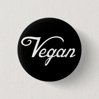 Vegan 1 Inch Round Button