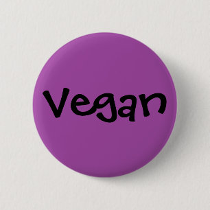 Vegan 2 Inch Round Button