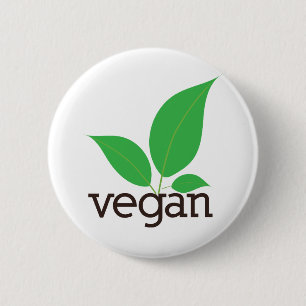 Vegan 2 Inch Round Button