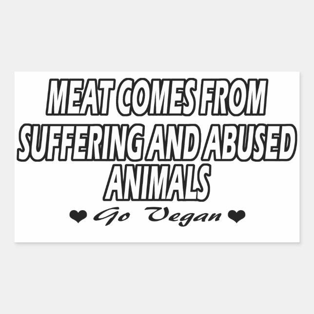 Vegan | Activism Stickers | Save the Animals (Front)