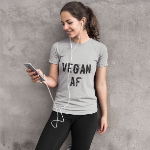 Vegan AF funny distressed gym T-Shirt