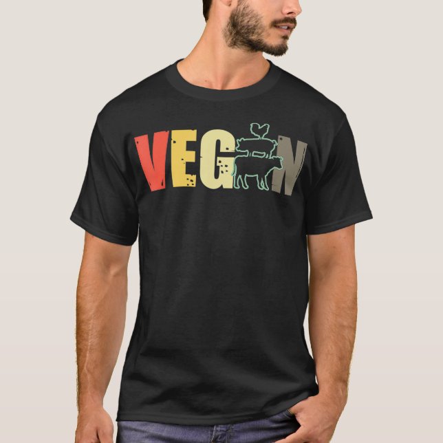 Vegan Animal Lover Vegetarian Foodie For Vegetable T-Shirt (Front)