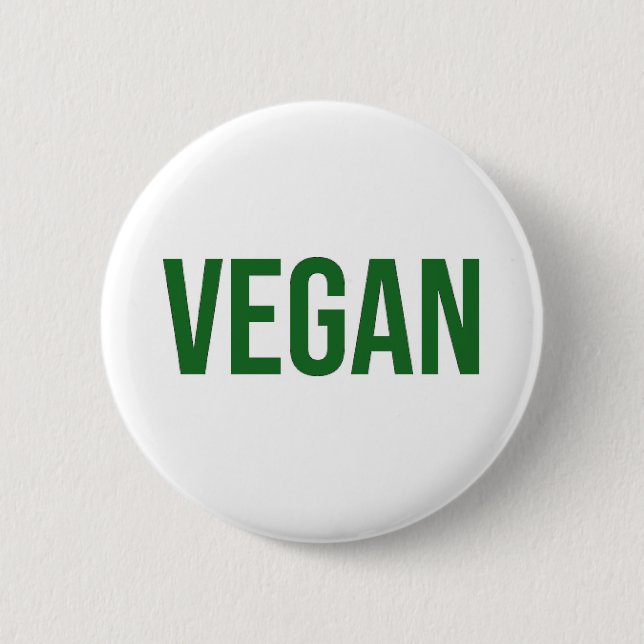Vegan - Animal Rights 2 Inch Round Button (Front)