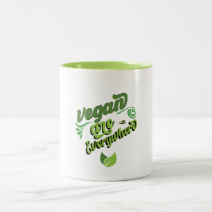 vegan-are-everywhere Two-Tone coffee mug