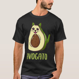 Vegan Avocado Ca Cat Dad Mom Avogato Cinco De May T-Shirt